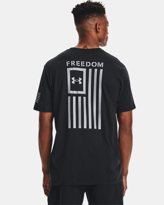 Men's UA Freedom Flag T-Shirt, Black, pdpMainDesktop image number 1